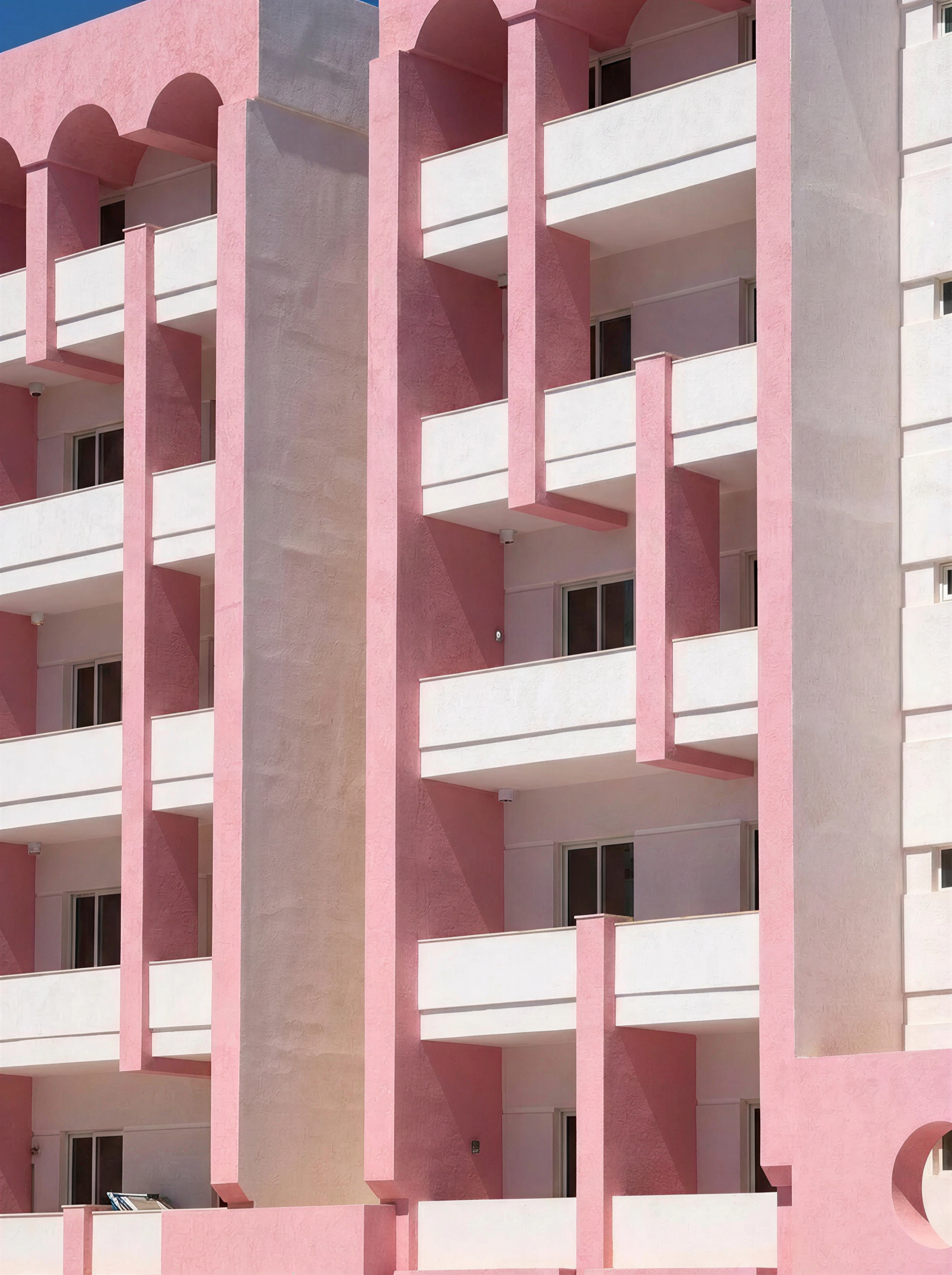 Arched balconies